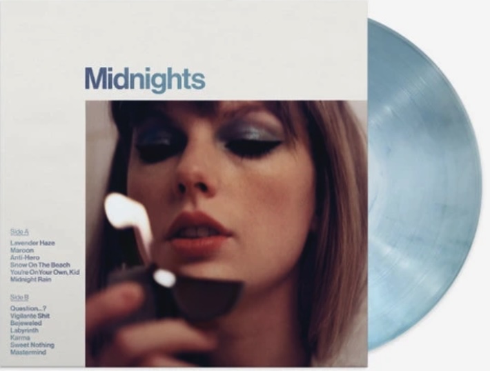 Taylor Swift Midnights LP (Moonstone Blue Vinyl)