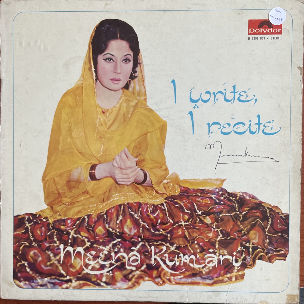 I Write, I recite - Meena Kumari