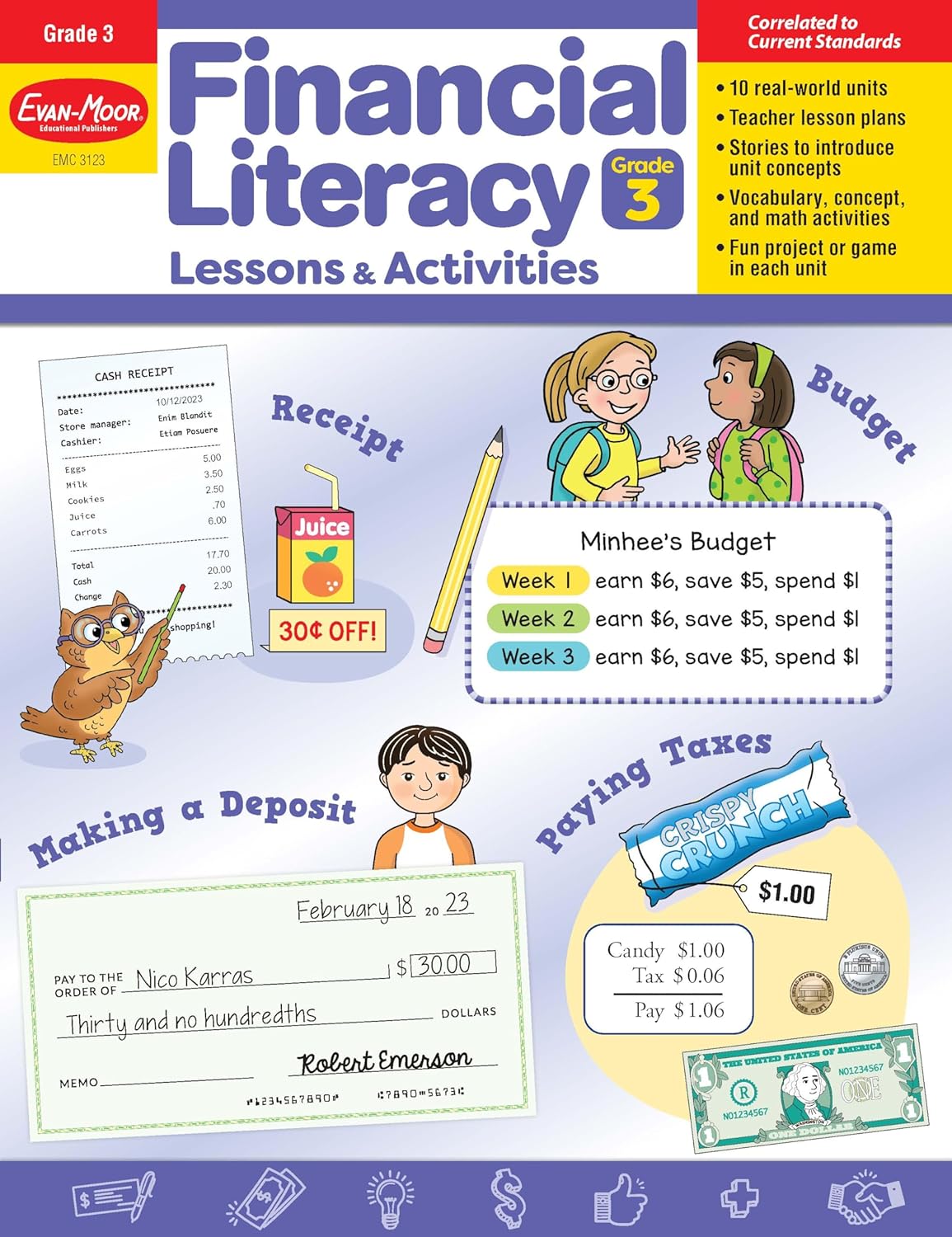 Financial Literacy Lessons & Activities, Grade 3