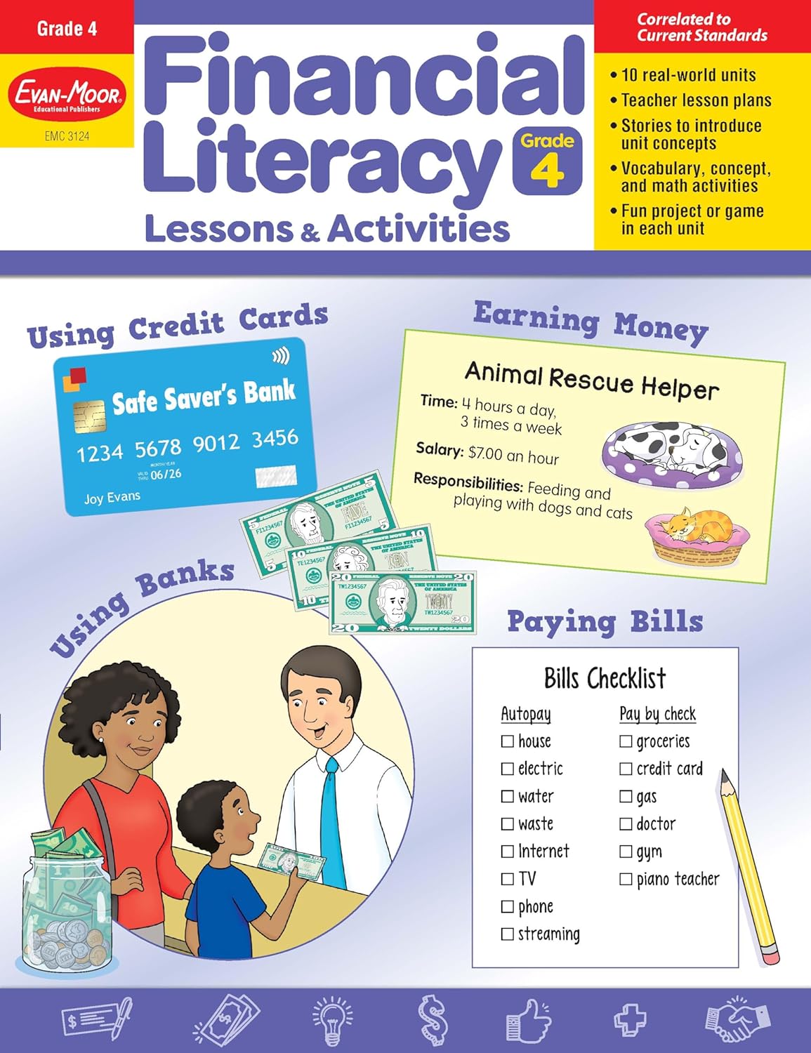 Financial Literacy Lessons & Activities, Grade 4
